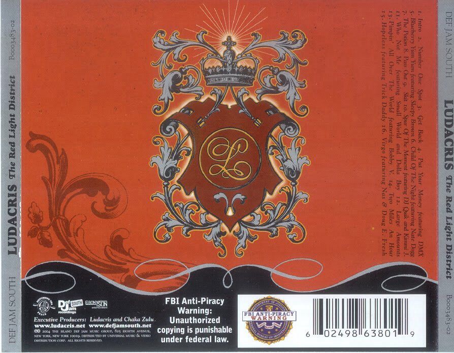 Ludacris: Red Light District  - Ludacris (CD - 65) music collectible [Barcode 602498638019] - Main Image 2