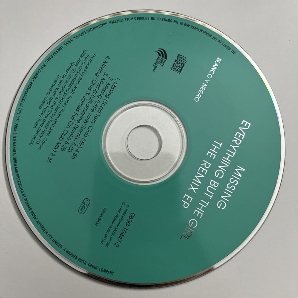Missing - Everything But The Girl (CD - 24) music collectible [Barcode 706301044728] - Main Image 4