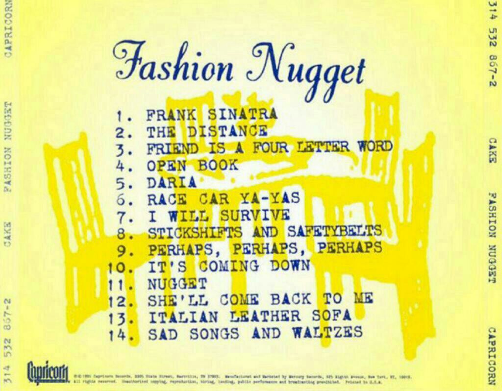 Fashion Nugget - Cake (CD - 49) music collectible [Barcode 731453286726] - Main Image 2