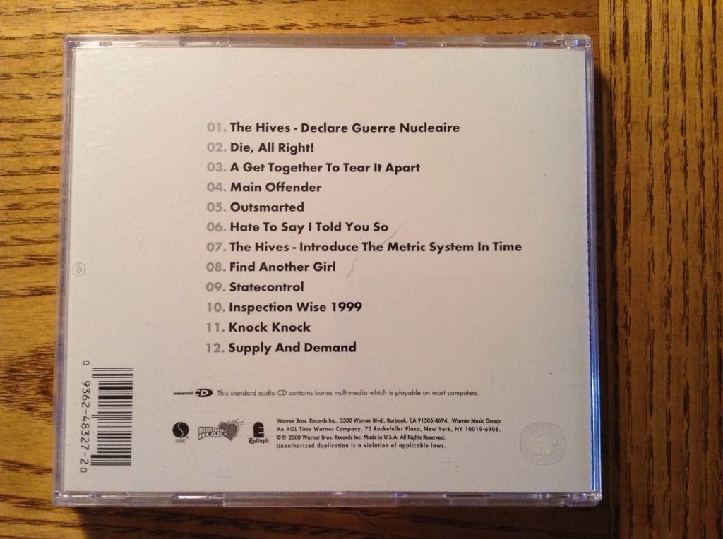 Veni Vidi Vicious - Hives, The (CD - 28) music collectible [Barcode 093624832720] - Main Image 2