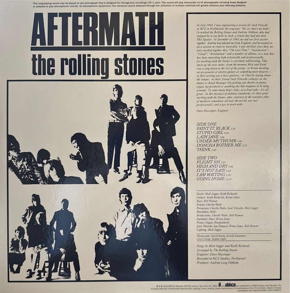 Aftermath - Rolling Stones, The (12” - 43) music collectible [Barcode 673799355103] - Main Image 2