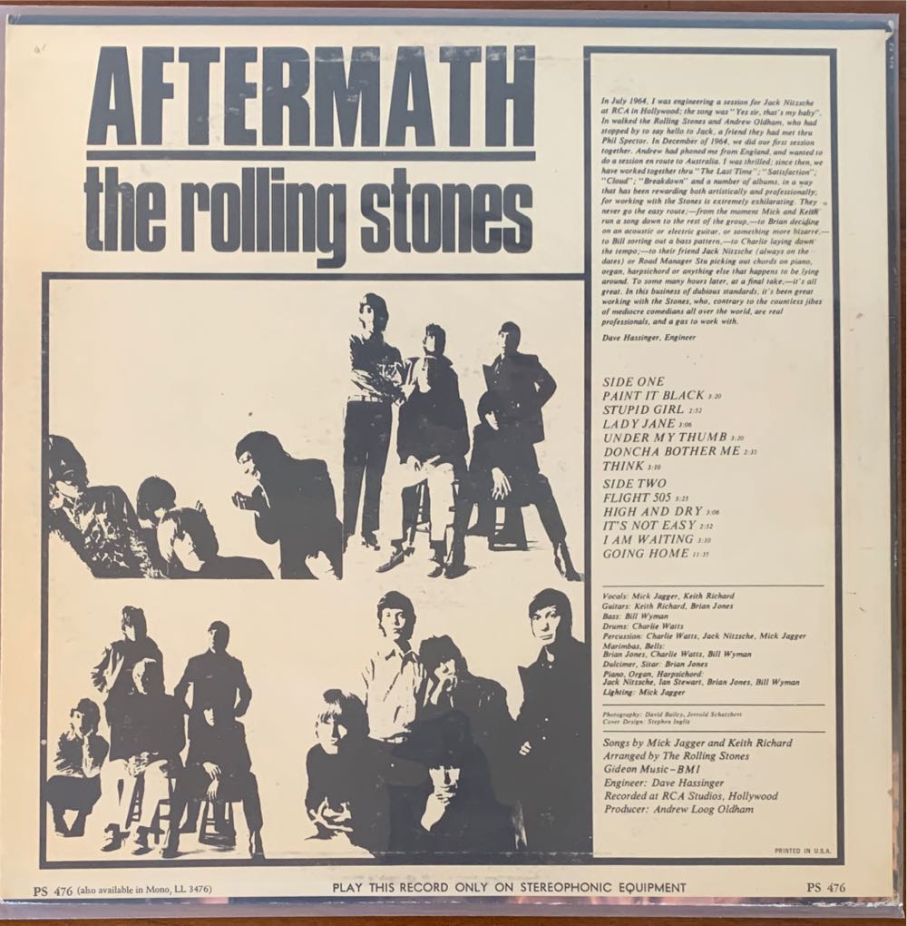 Aftermath - The Rolling Stones (12”) music collectible - Main Image 2