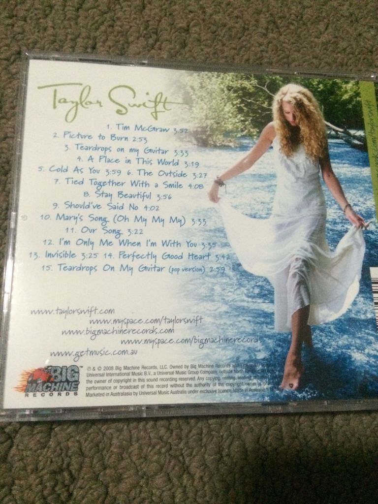 Taylor Swift - Debut - Taylor Swift (CD - 53) music collectible [Barcode 602517874695] - Main Image 2