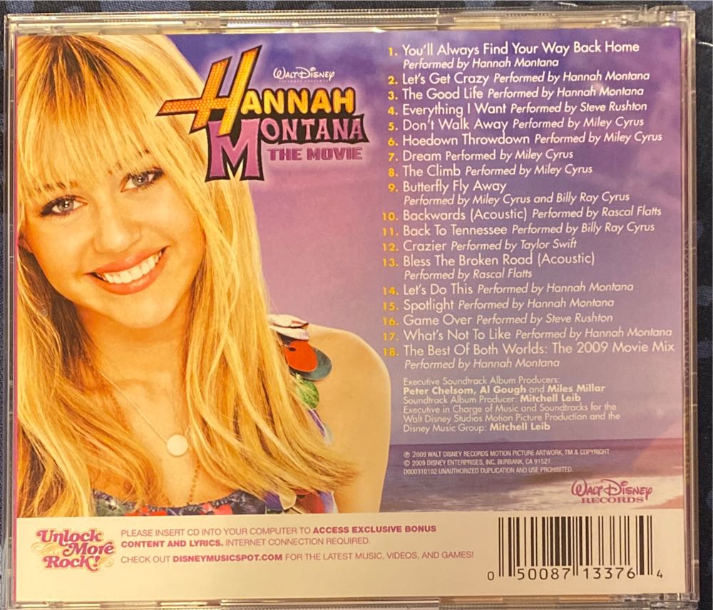 Hannah Montana: The Movie - Hannah Montana (CD) music collectible [Barcode 050087133764] - Main Image 2