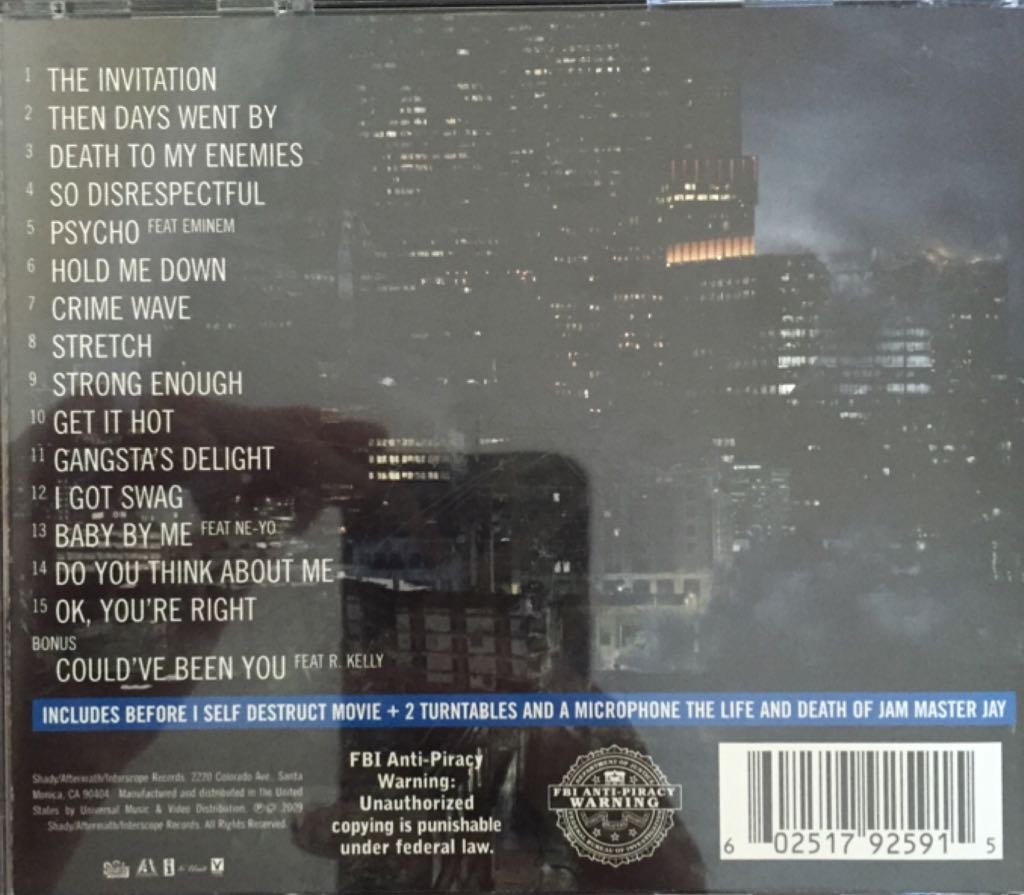 Before I Self Destruct - 50 Cent (CD - 5723) music collectible [Barcode 602517925915] - Main Image 2