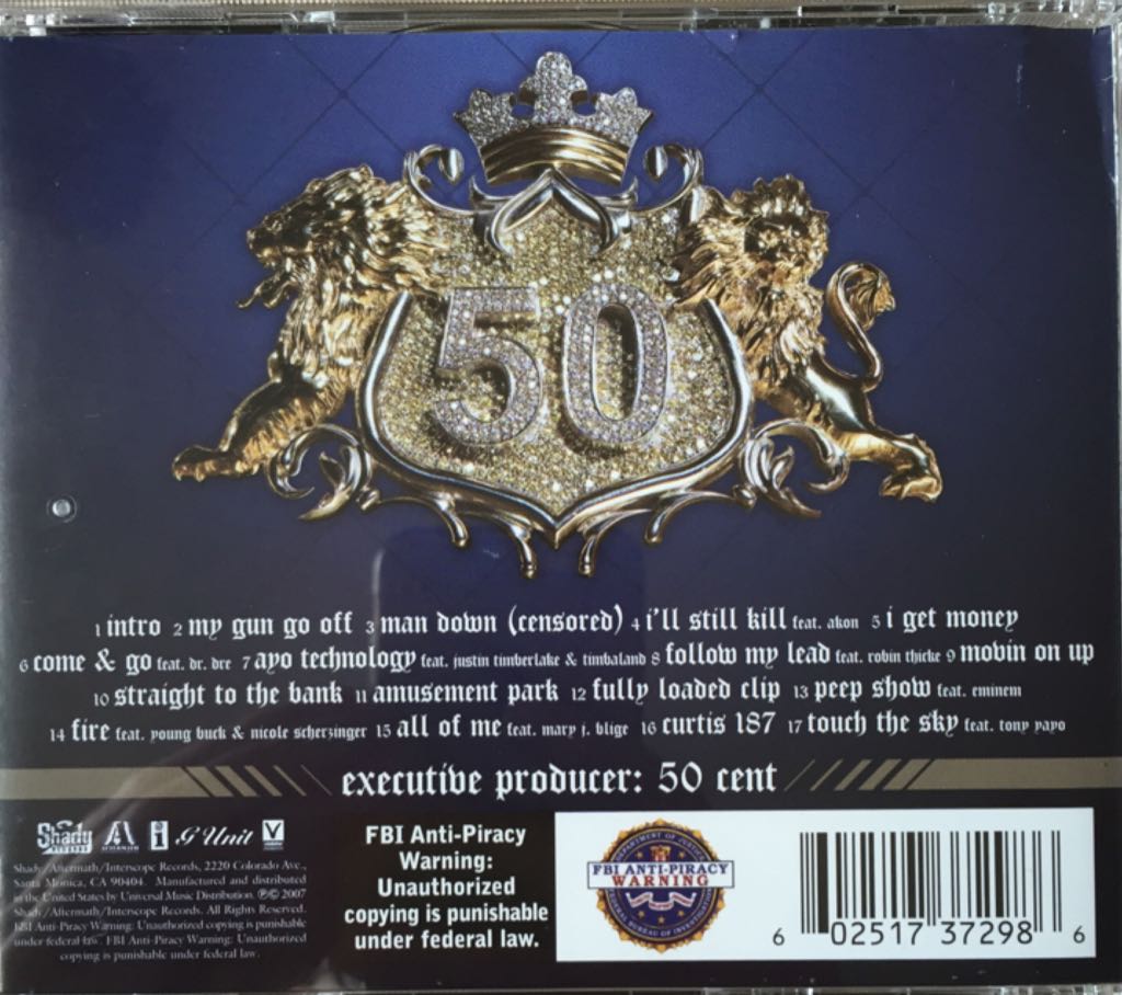 Curtis - 50 Cent (CD - 57) music collectible [Barcode 602517372986] - Main Image 2