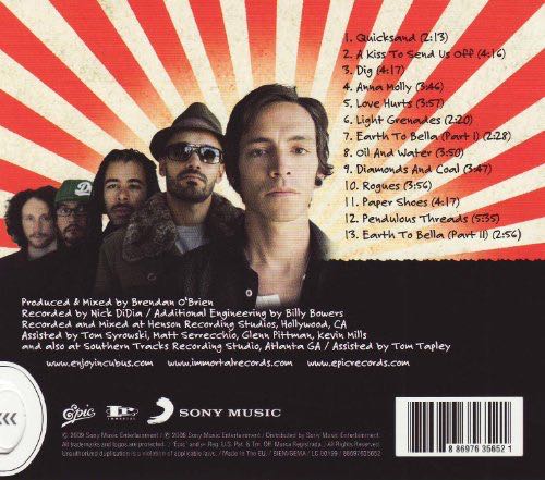 CD : Light Grenades - Incubus (CD - 49) music collectible [Barcode 828768385227] - Main Image 2