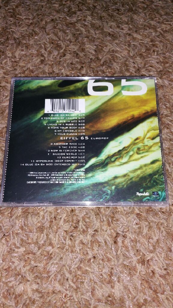 Europop - Eiffel 65 (CD - 65) music collectible [Barcode 601215719420] - Main Image 2