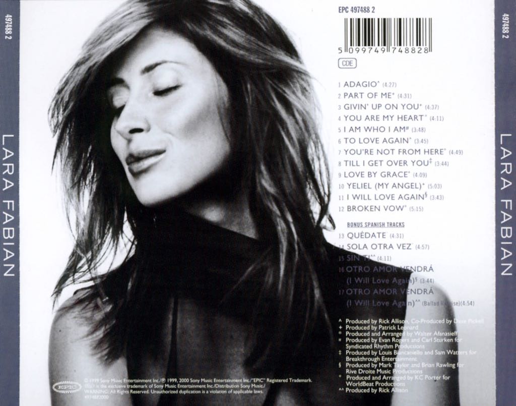 Lara Fabian - Lara Fabian (CD) music collectible - Main Image 2