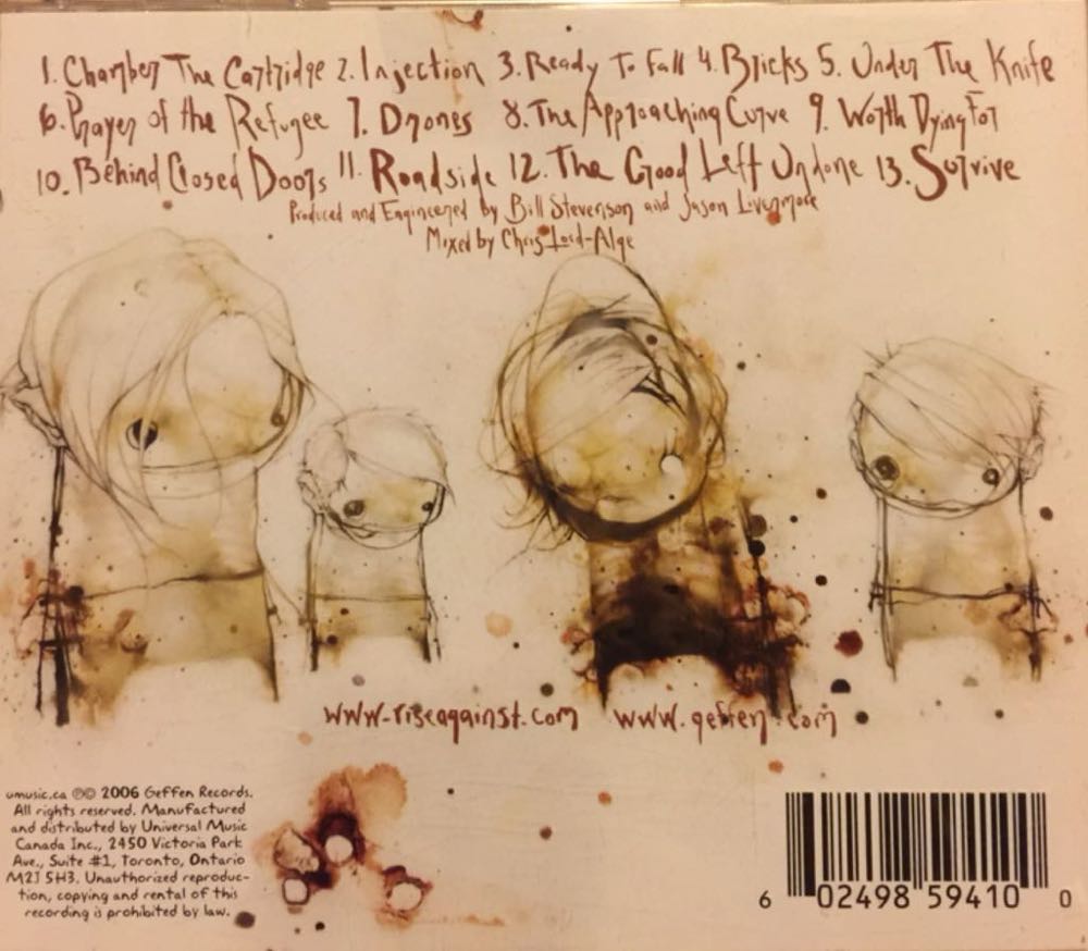 The Sufferer And The Witness - Rise Against (CD) music collectible [Barcode 602517017405] - Main Image 2