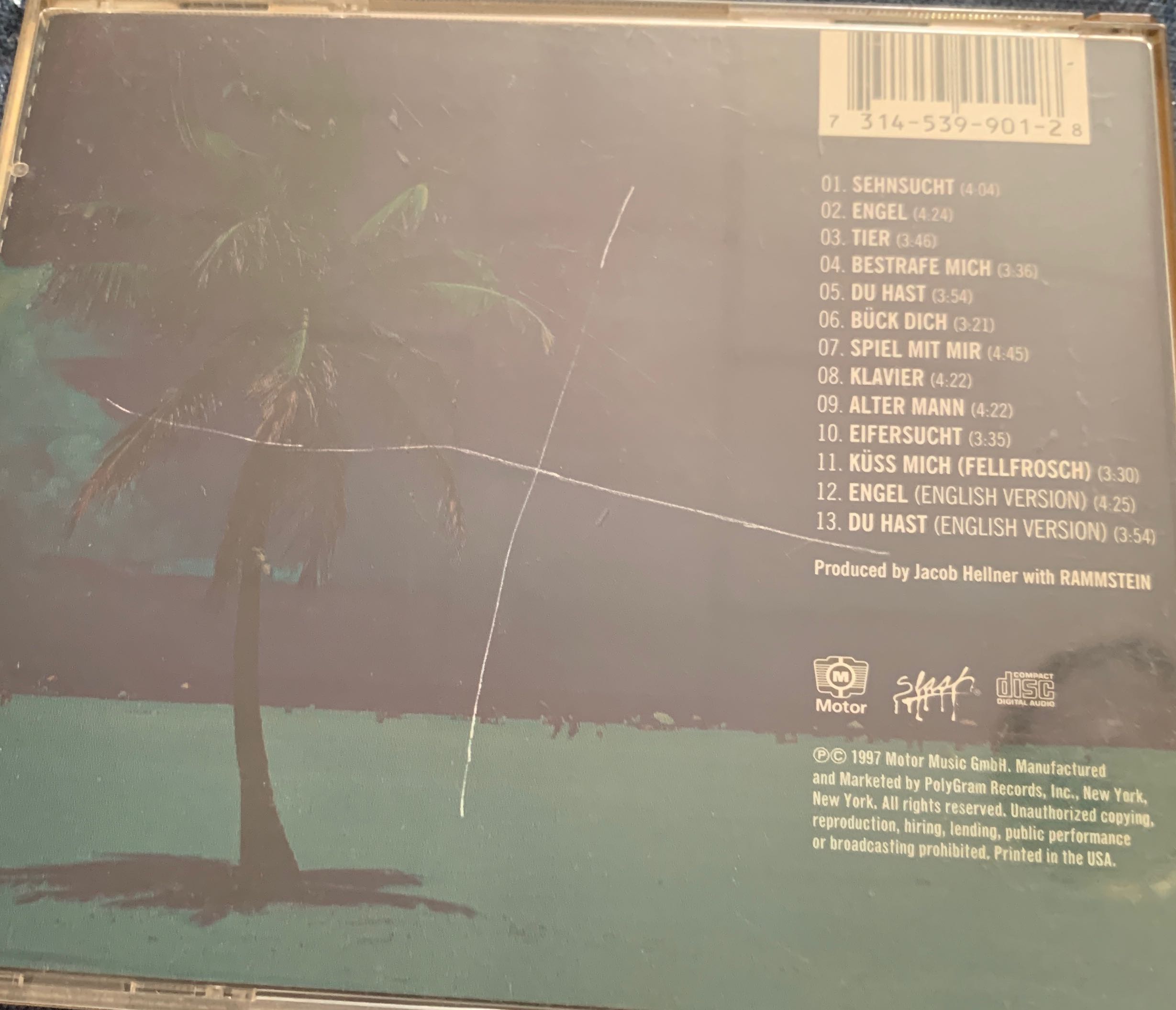 Sehnsucht - Rammstein (CD) music collectible [Barcode 0731453730427] - Main Image 2