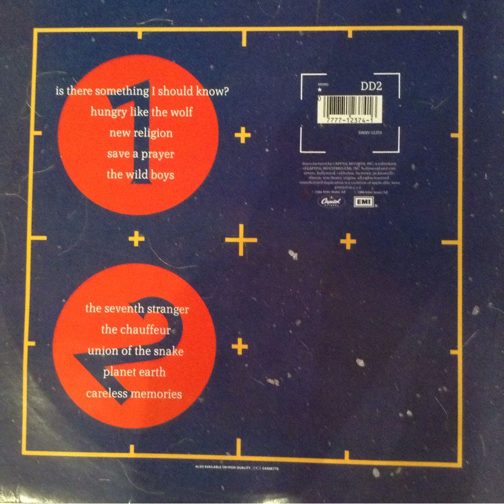 Arena - Duran Duran (12”) music collectible [Barcode 077771237416] - Main Image 2