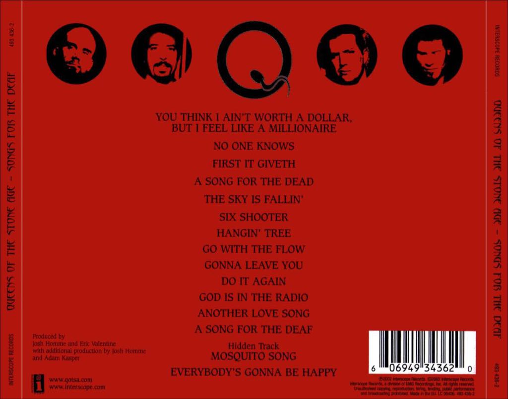 Songs For The Deaf - Queens Of The Stone Age (CD - 61) music collectible [Barcode 0606949343620] - Main Image 2
