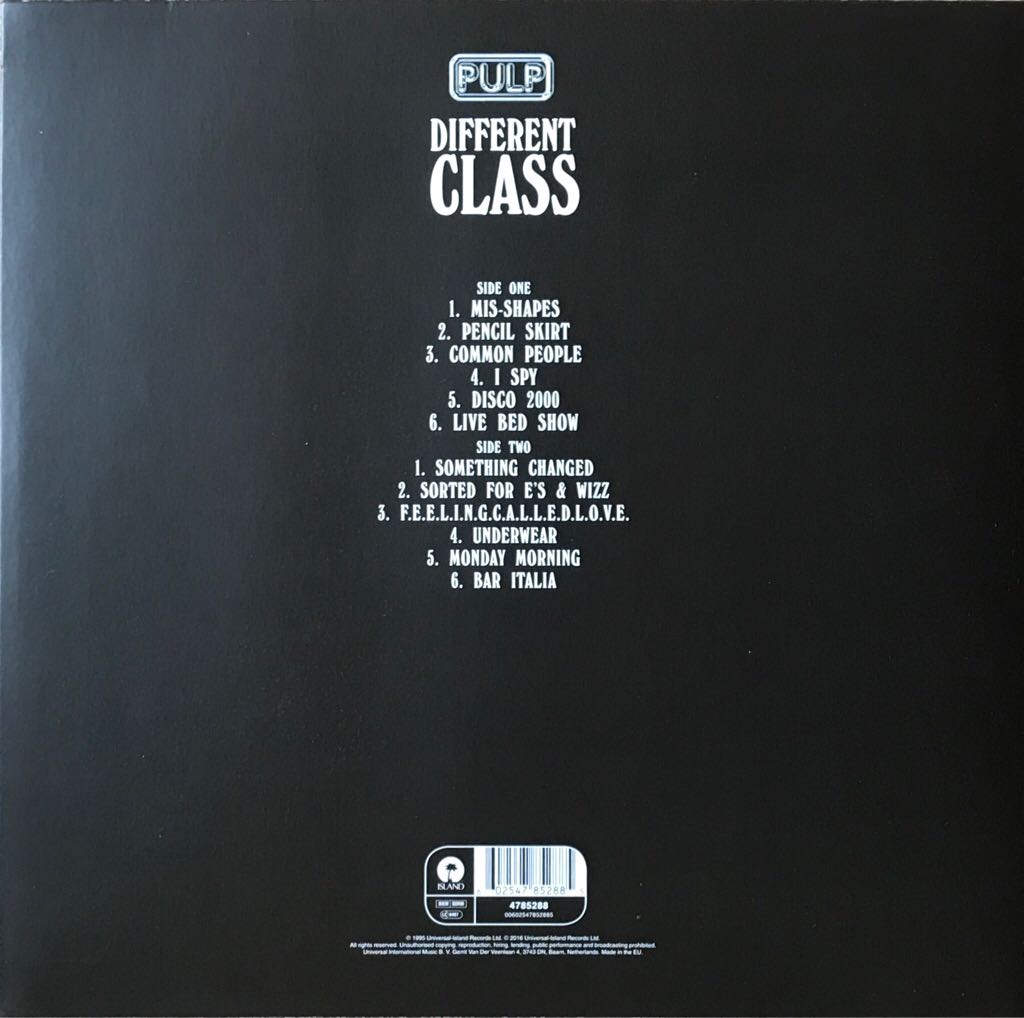Different Class - Pulp (12”) music collectible - Main Image 2