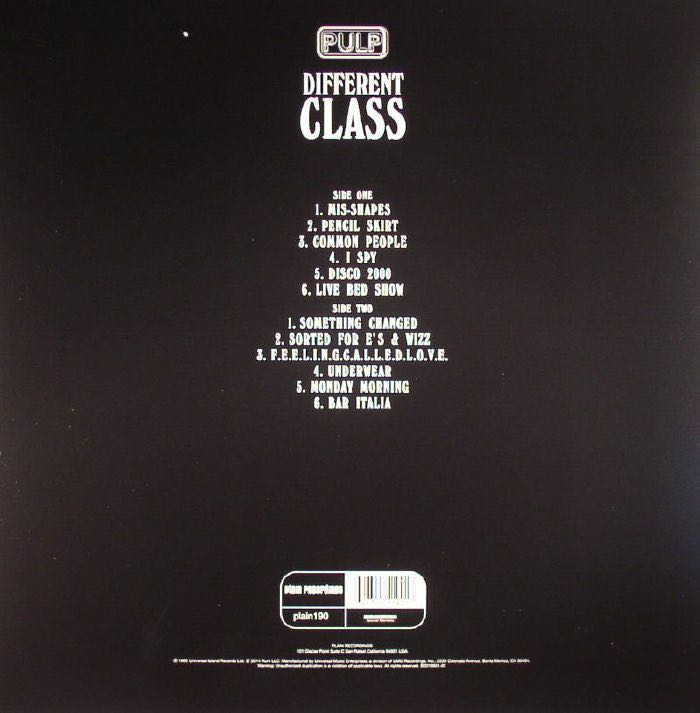 Different Class - Pulp (12” - 53) music collectible - Main Image 2