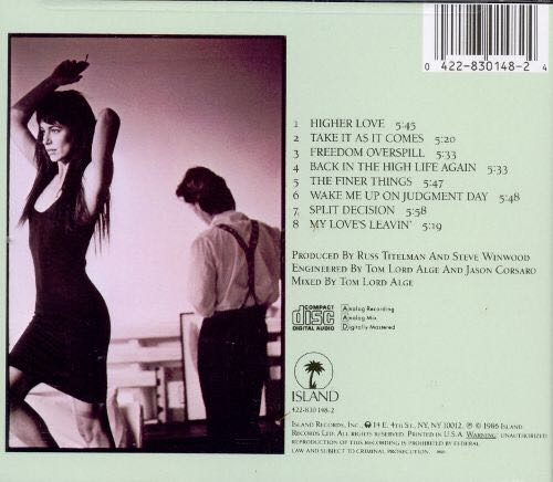 Back in the High Life - Winwood, Steve (12”) music collectible - Main Image 2