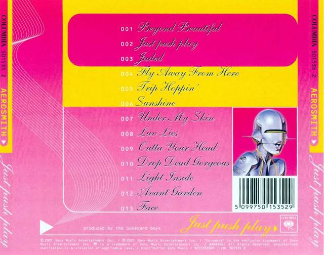 Just Push Play - Aerosmith (CD - 51) music collectible [Barcode 5099750153529] - Main Image 2