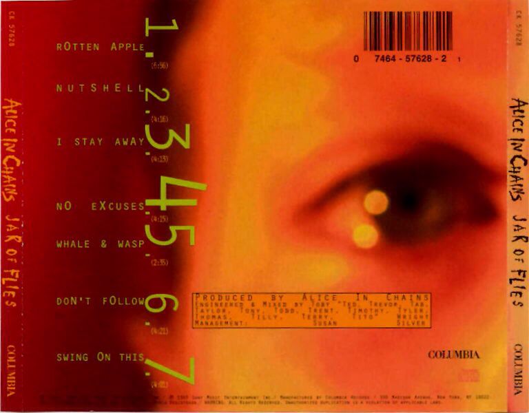 Jar of Flies - Alice In Chains (CD - 3049) music collectible [Barcode 074646689301] - Main Image 2