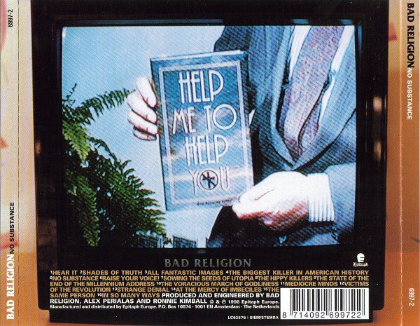No Substance - Bad Religion (CD - 41) music collectible [Barcode 9399700054903] - Main Image 2