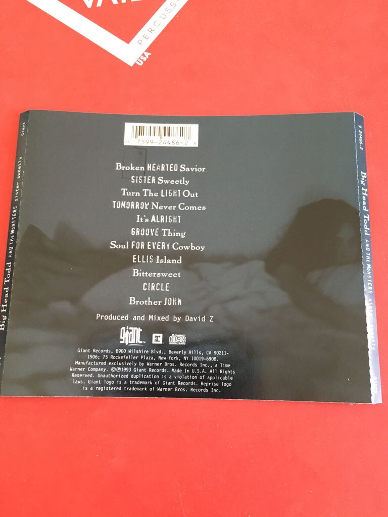 Sister Sweetly - Big Head Todd And The Monsters (12” - 48) music collectible [Barcode 075992448628] - Main Image 2