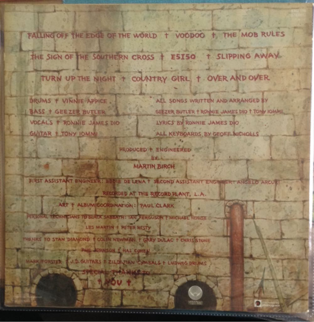 Mob Rules - Black Sabbath (12”) music collectible - Main Image 2