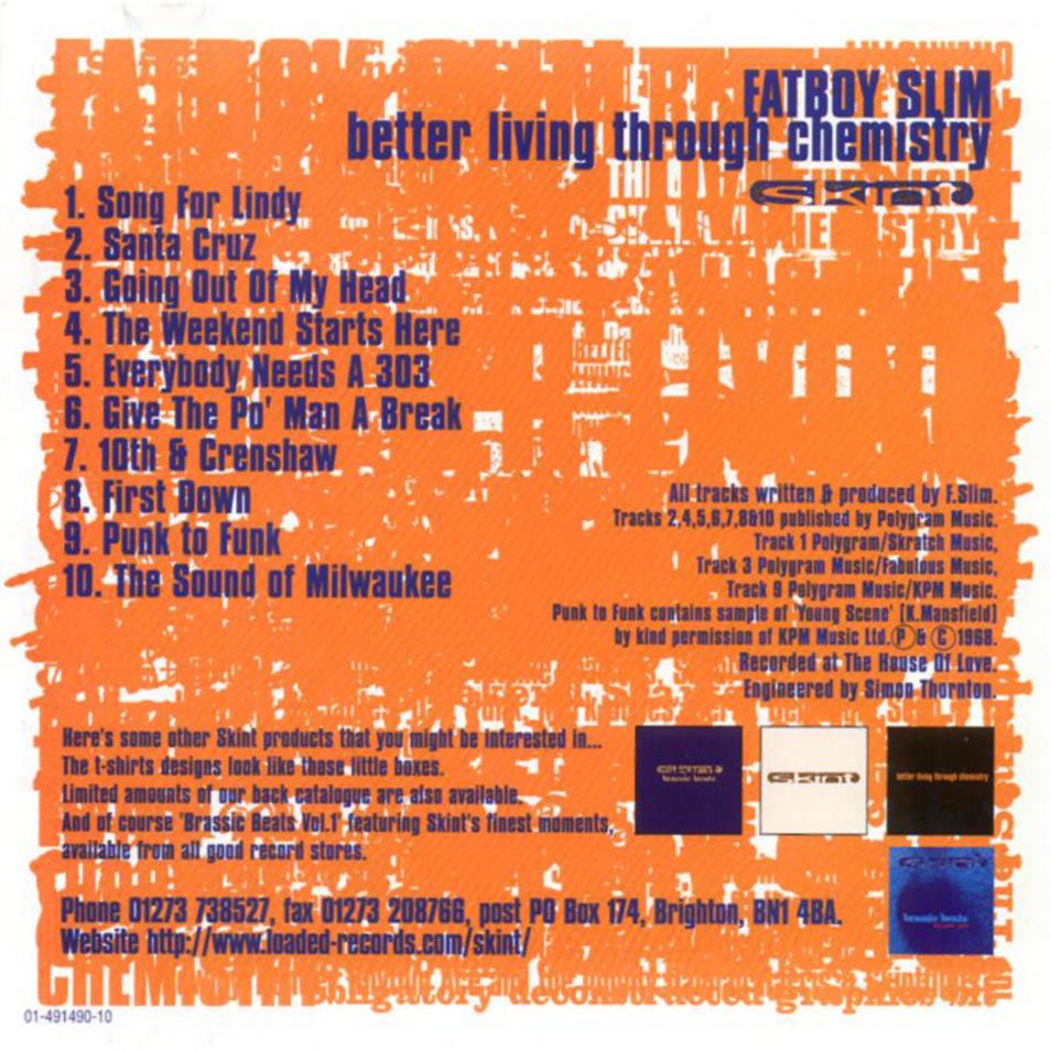 Better Living Through Chemistry - Fatboy Slim (CD - 71) music collectible [Barcode 017046620321] - Main Image 2