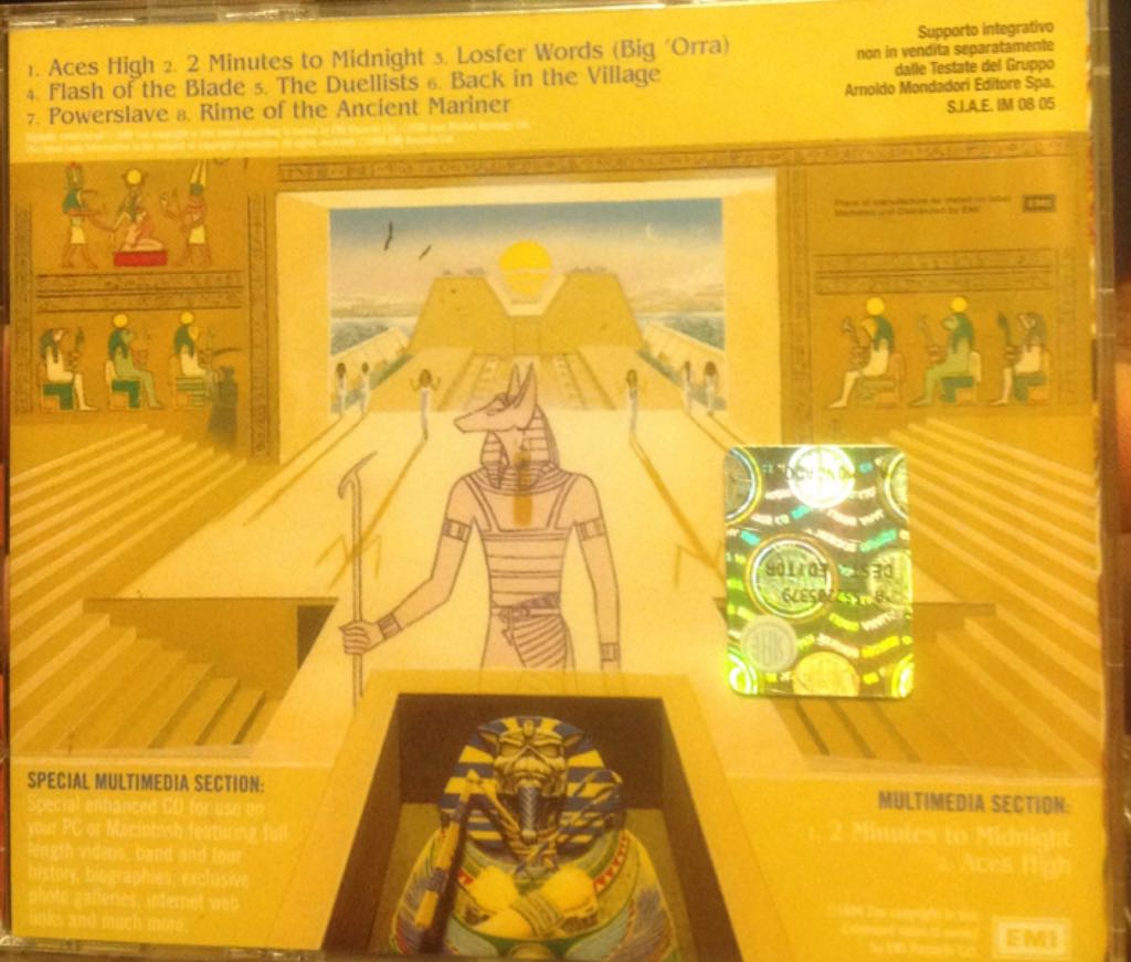 Powerslave - Iron Maiden (12”) music collectible [Barcode 881034121523] - Main Image 2