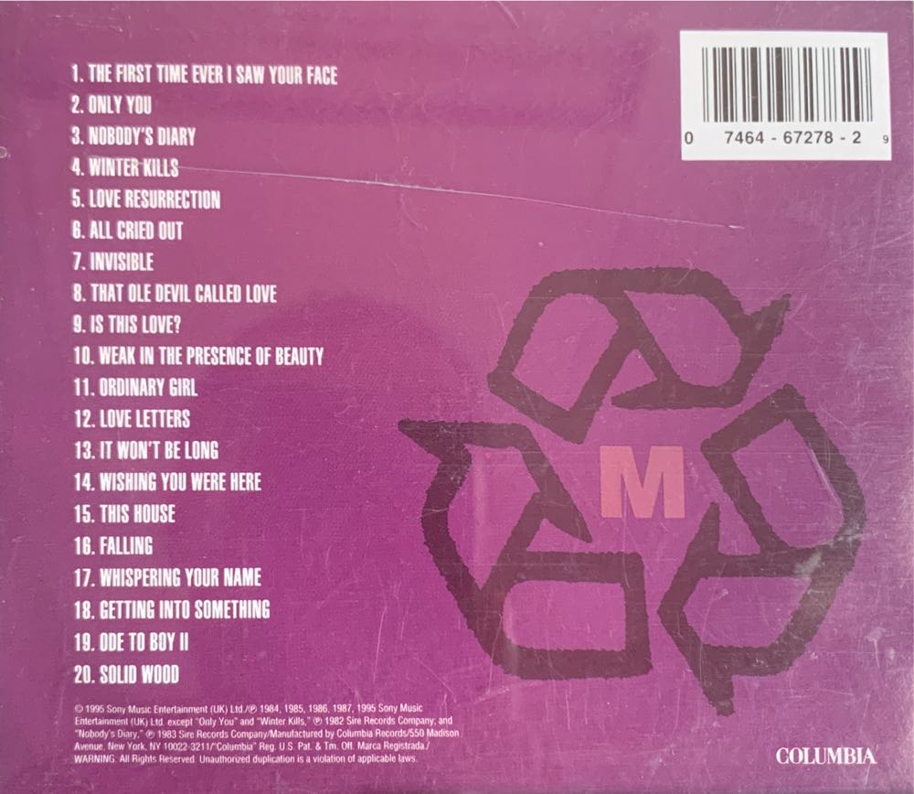 Singles - Alison Moyet (CD) music collectible [Barcode 074646727829] - Main Image 3