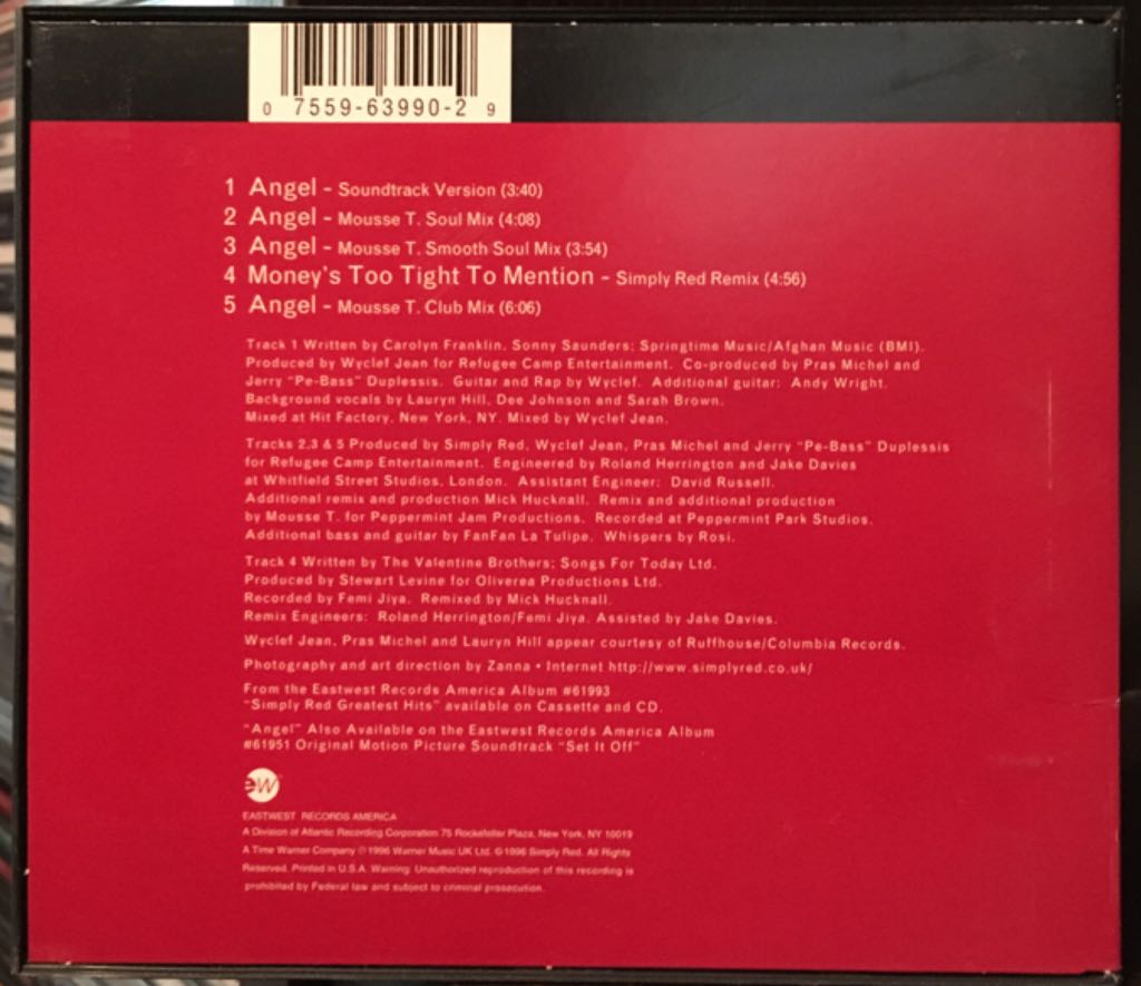 Angel - Simply Red music collectible [Barcode 075596399029] - Main Image 2