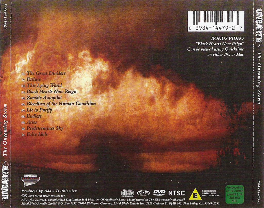 Oncoming Storm, The - Unearth (CD - 54) music collectible - Main Image 2