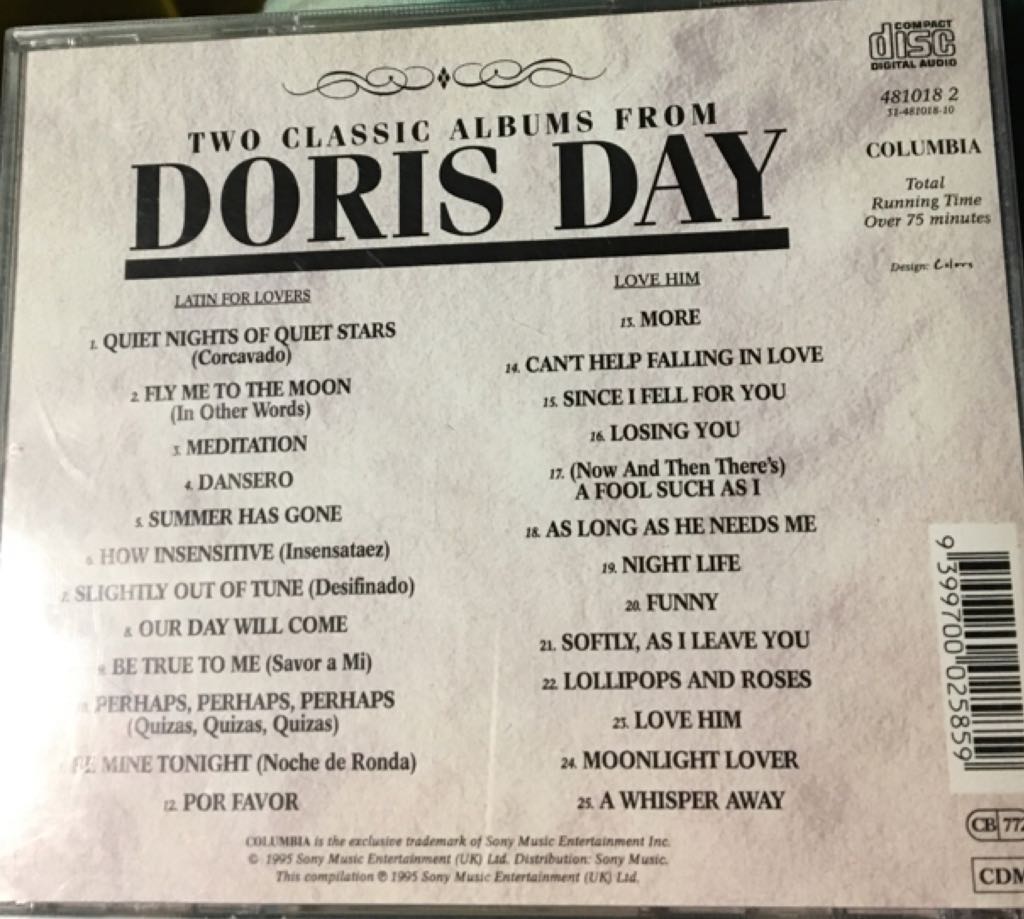 Doris Day - Day, Doris (12”) music collectible [Barcode 9399700025859] - Main Image 2