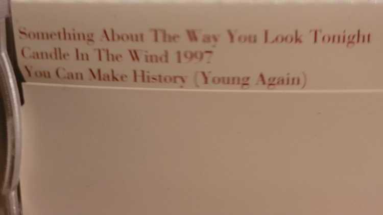 Something About the Way You Look Tonight / Candle in the Wind 1997 - Elton John (CD - 12) music collectible [Barcode 731456810928] - Main Image 4