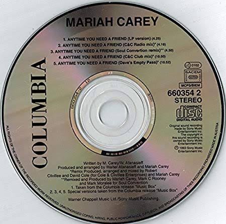 Anytime You Need A Friend - Mariah Carey (CD - 36) music collectible [Barcode 5099766035420] - Main Image 3
