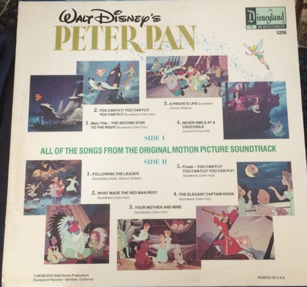 Peter Pan - Soundtrack - Soundtrack (12”) music collectible - Main Image 2
