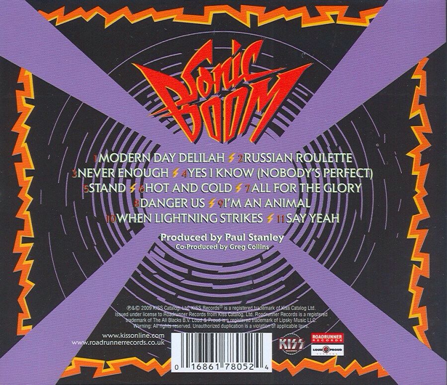 Sonic Boom - Kiss (CD - 96) music collectible [Barcode 016861780524] - Main Image 2