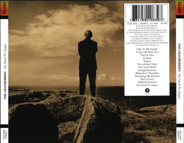 No Need To Argue - Cranberries, The (CD - 52) music collectible [Barcode 020831110426] - Main Image 2