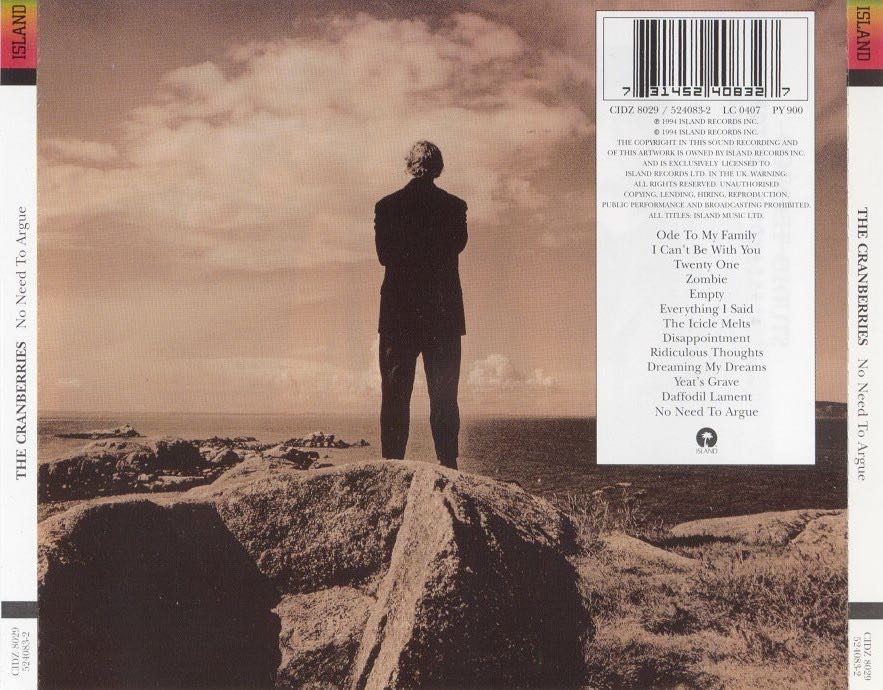 No Need To Argue - The Cranberries (CD) music collectible [Barcode 777499132368] - Main Image 2