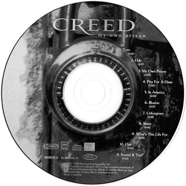 My Own Prison - Creed (CD - 47) music collectible [Barcode 5099749307827] - Main Image 4