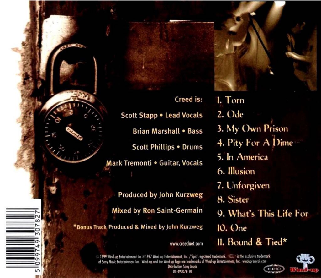 My Own Prison [Single] - Creed (CD) music collectible [Barcode 9399700066197] - Main Image 2