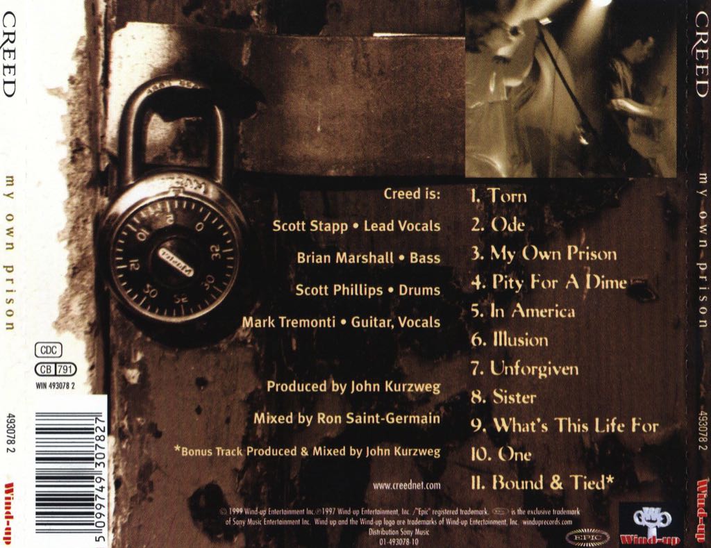 My Own Prison - Creed music collectible - Main Image 2