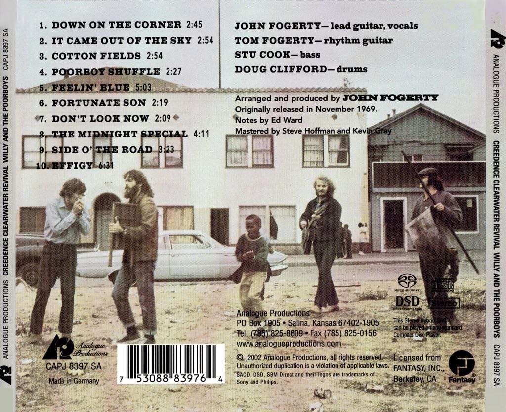 Willy And The Poor Boys - Creedence Clearwater Revival (12”) music collectible - Main Image 2