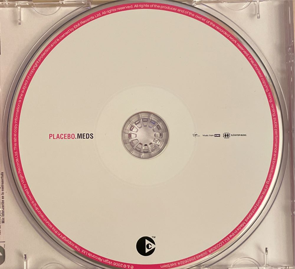 Meds - Placebo (CD-R - 48) music collectible [Barcode 094635606324] - Main Image 3