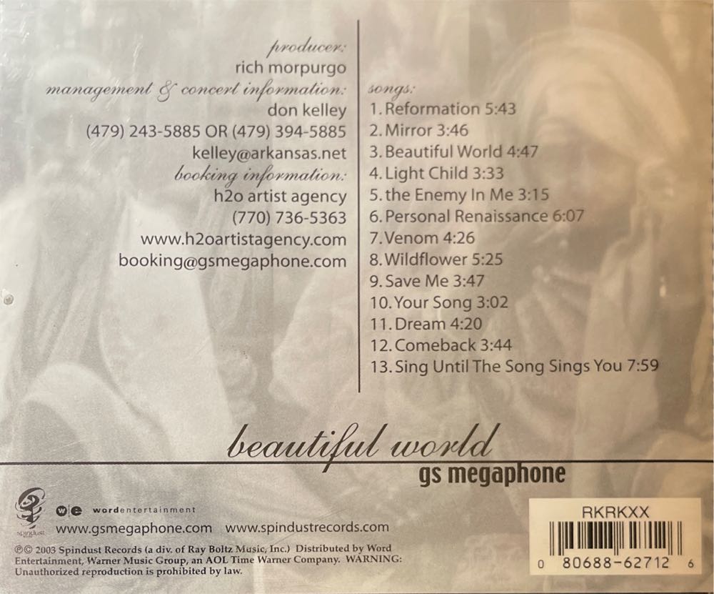 Beautiful World - GS Megaphone (CD) music collectible [Barcode 080688627126] - Main Image 2