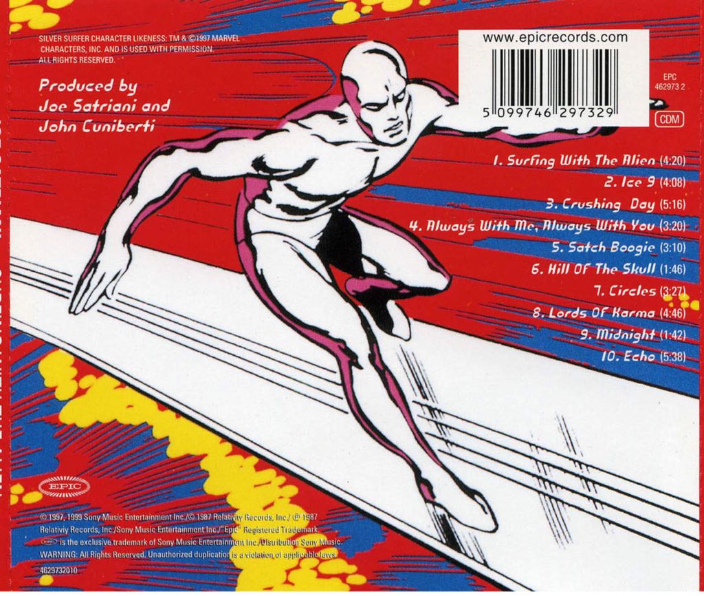 Surfing With The Alien - Joe Satriani (CD - 36) music collectible [Barcode 5099746297329] - Main Image 2