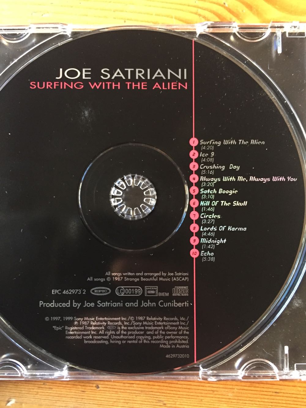 Surfing With The Alien - Joe Satriani (CD - 36) music collectible [Barcode 5099746297329] - Main Image 3