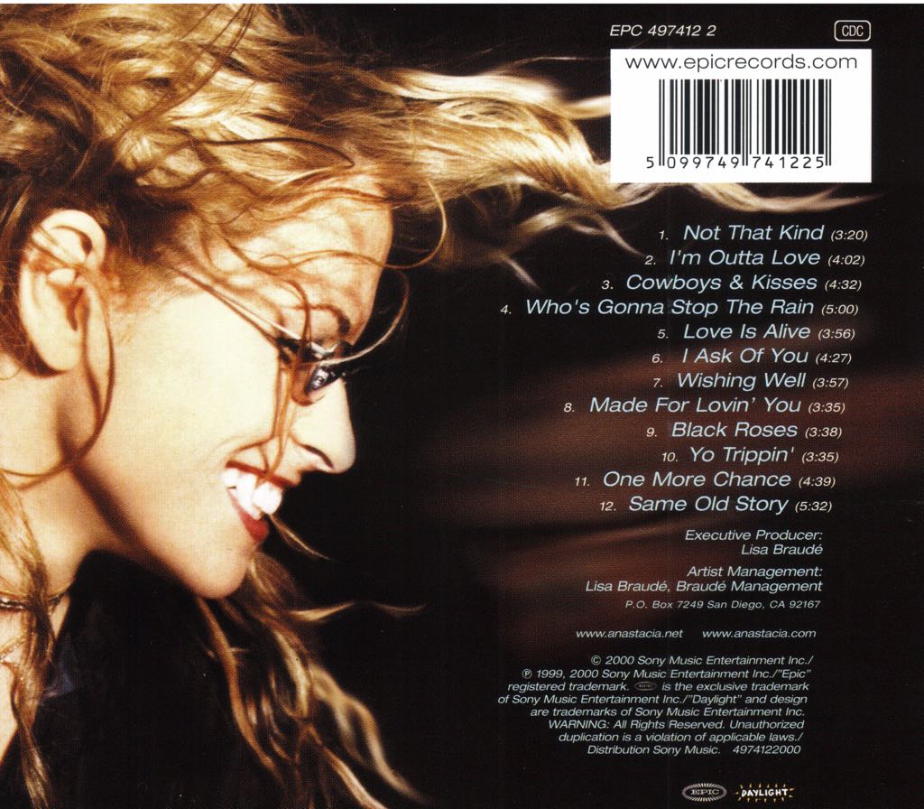 Not That Kind - Anastacia (CD - 55) music collectible [Barcode 022142741825] - Main Image 2