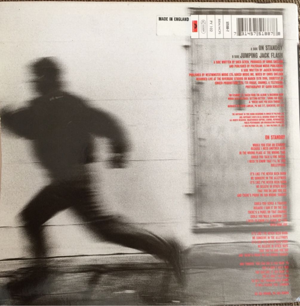 On Standby - Shed Seven (7”) music collectible - Main Image 2