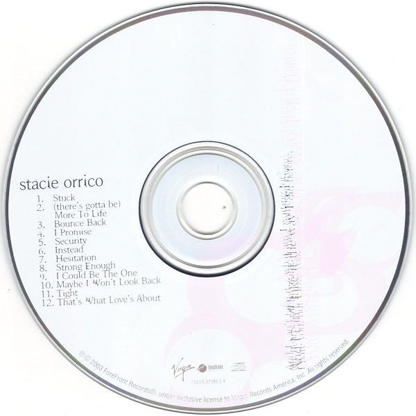 Stacie Orrico - Orrico, Stacie (CD) music collectible [Barcode 724353258924] - Main Image 3