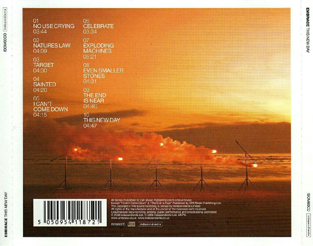 This New Day - Embrace (CD - 48) music collectible [Barcode 5050954118721] - Main Image 2