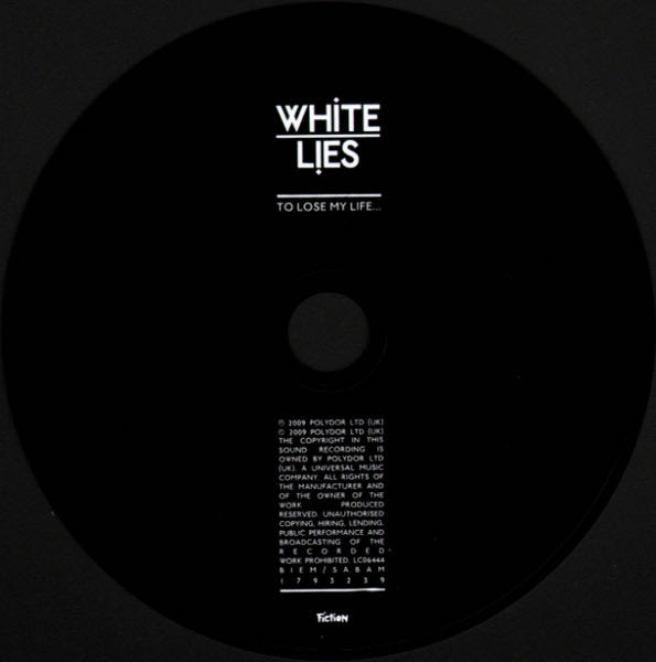 To Lose My Life... - White Lies (CD) music collectible [Barcode 602517932395] - Main Image 3
